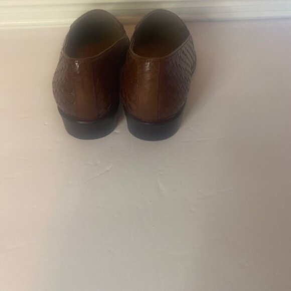 Selby Corrine Woven Leather Women's Brown Loafer, size 6.5 - Picture 5 of 7